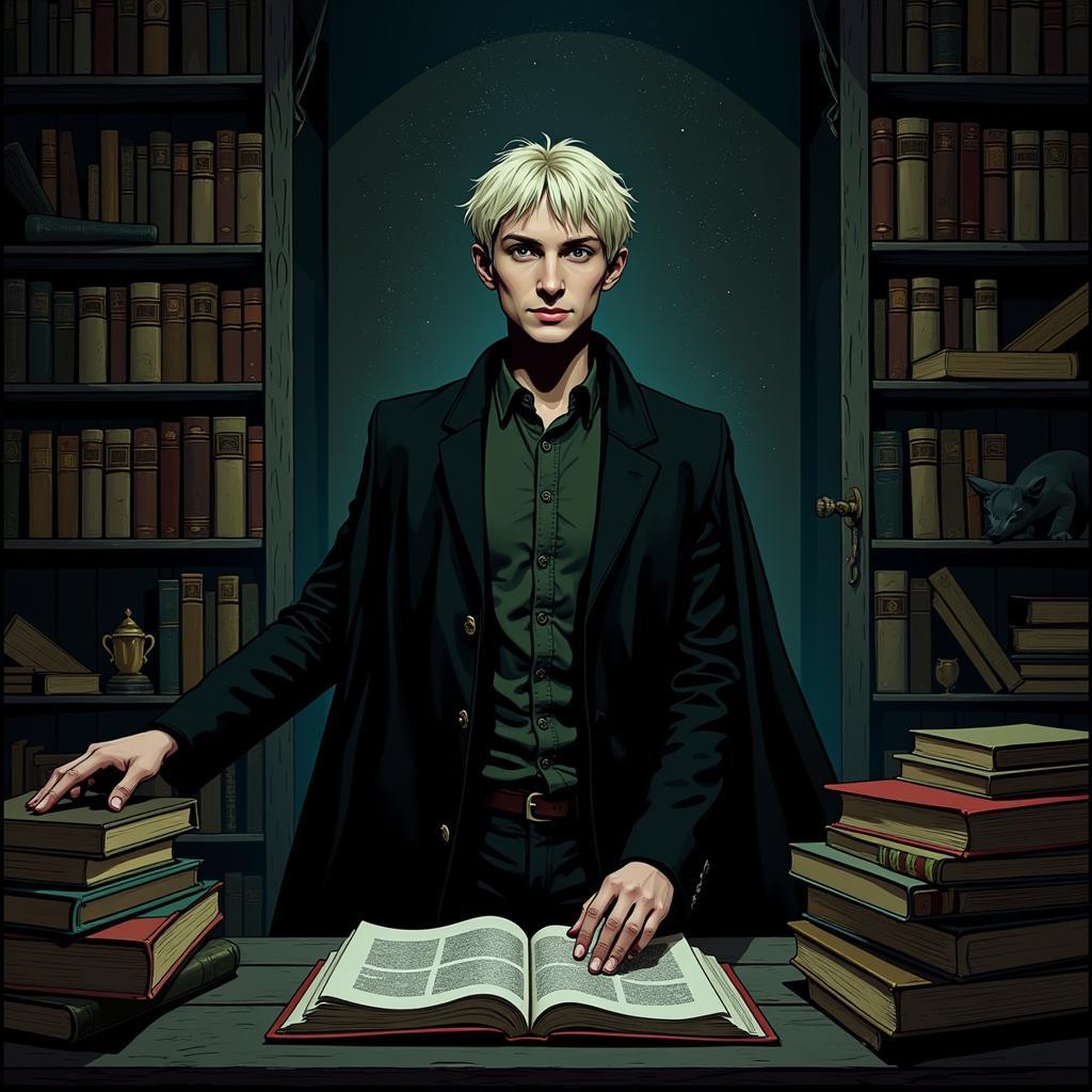 Draco Malfoy Fanart Dark Academia Aesthetic