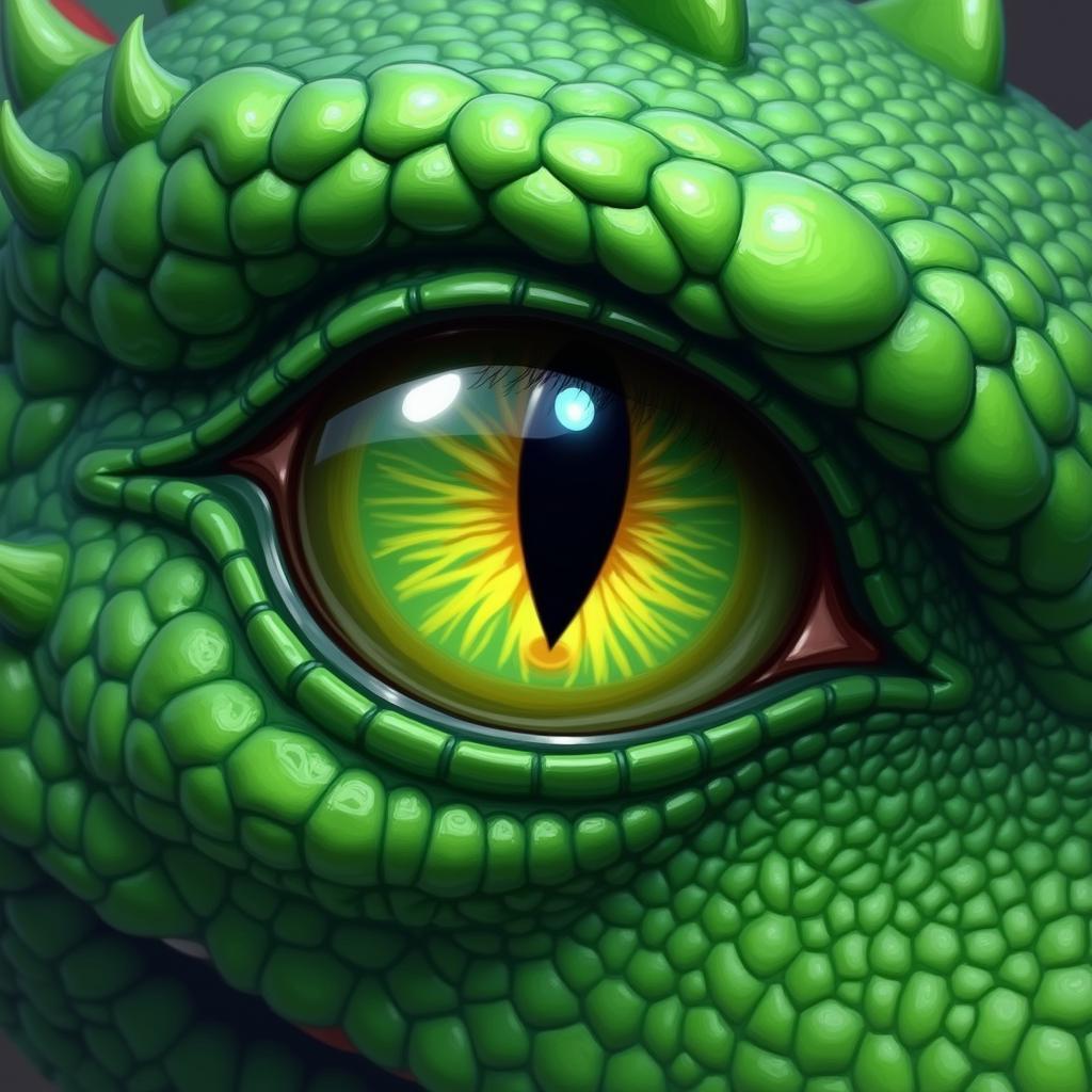 Digital Painting Tutorial for Beginners: Creating a Realistic Dragon Eye