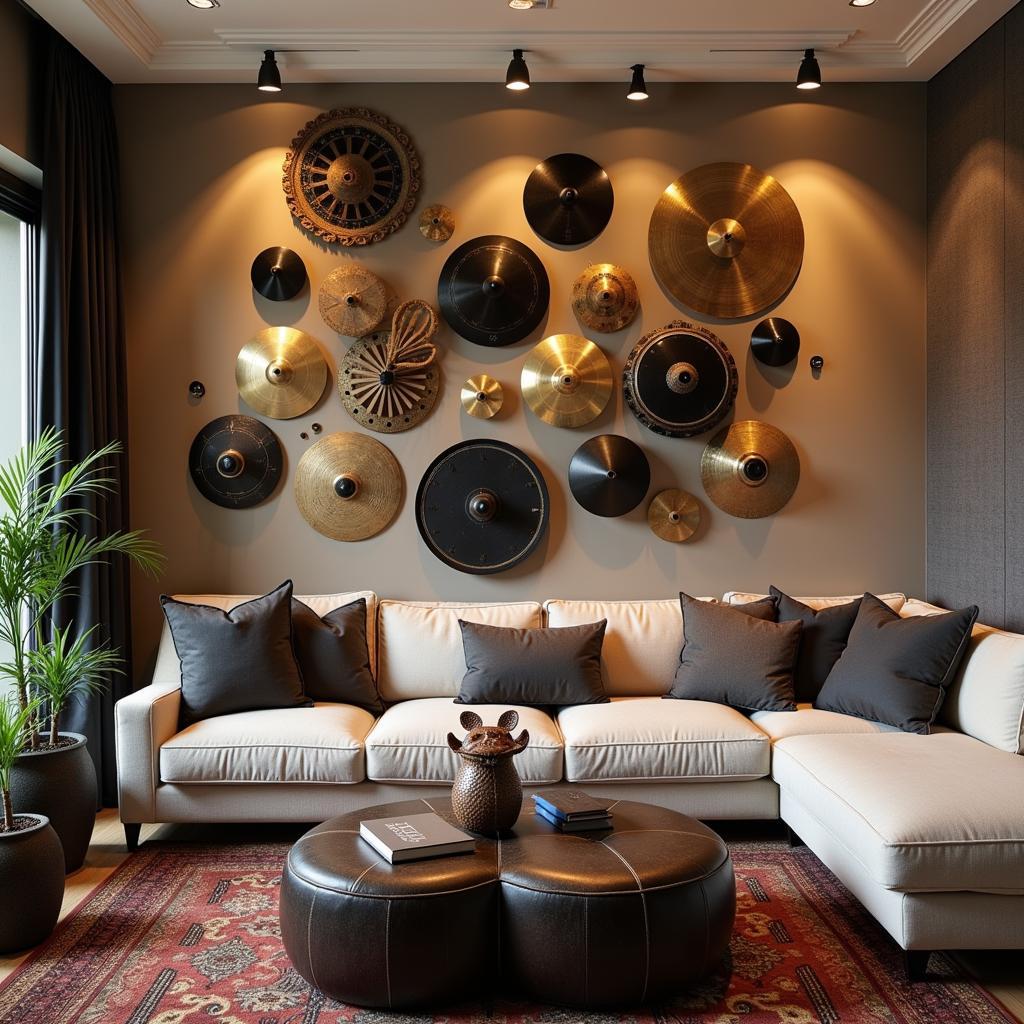 Drum wall art ideas for living room decor