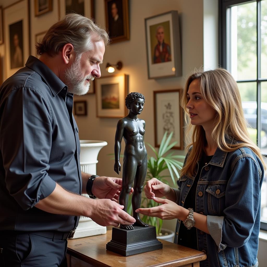 Inspecting and Negotiating Art at an Estate Sale