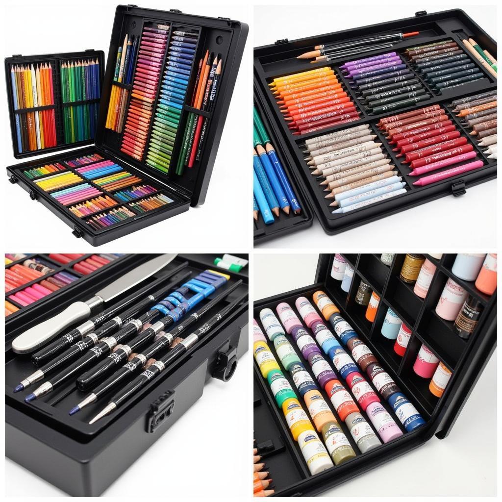 Various art sets for different mediums