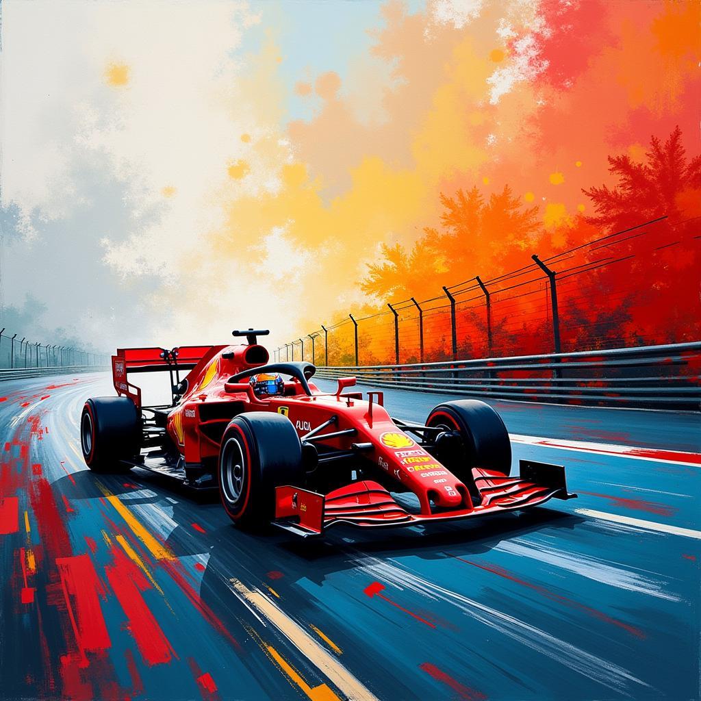 F1 Art Abstract Style