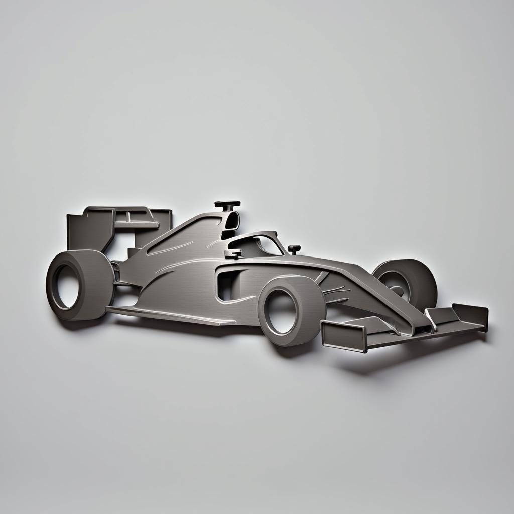 Modern Minimalist F1 Metal Wall Art