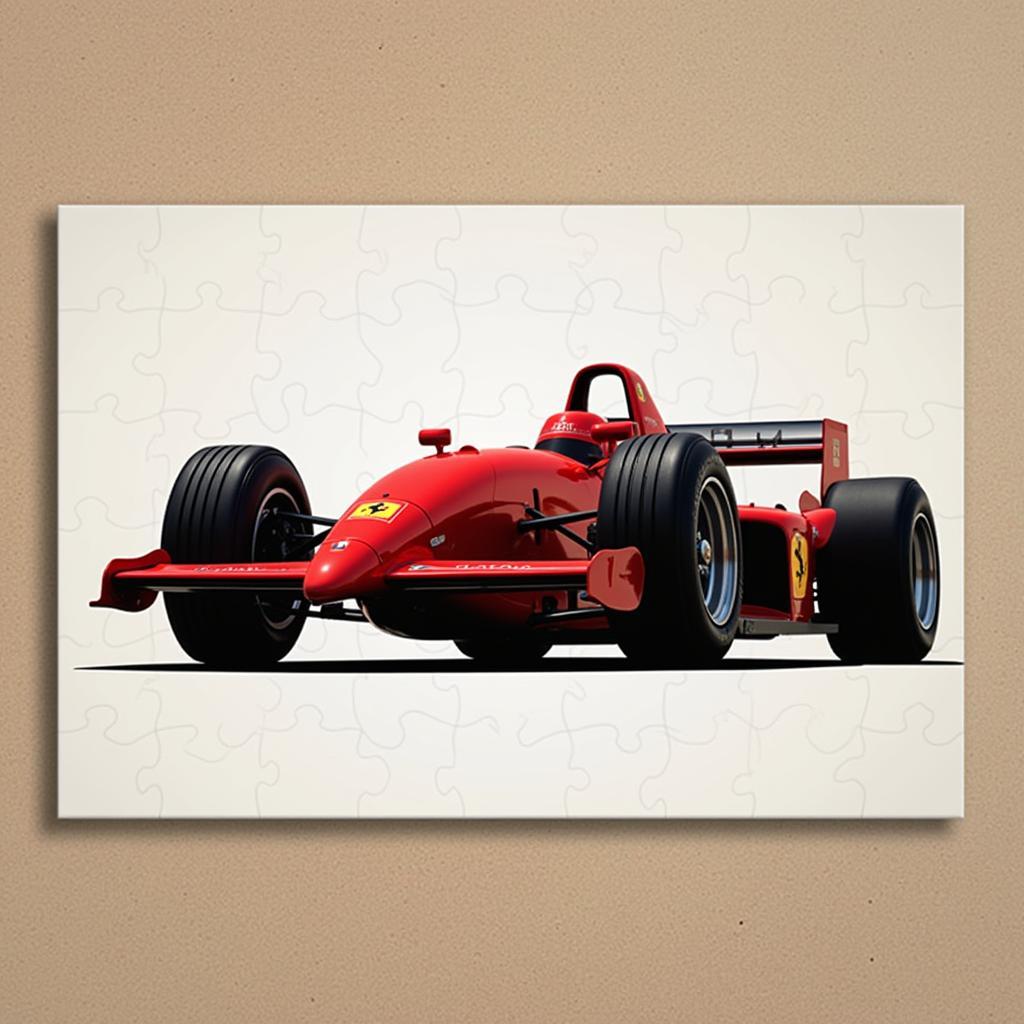 F1 Wall Art: Metal Print of a Ferrari F1 Car