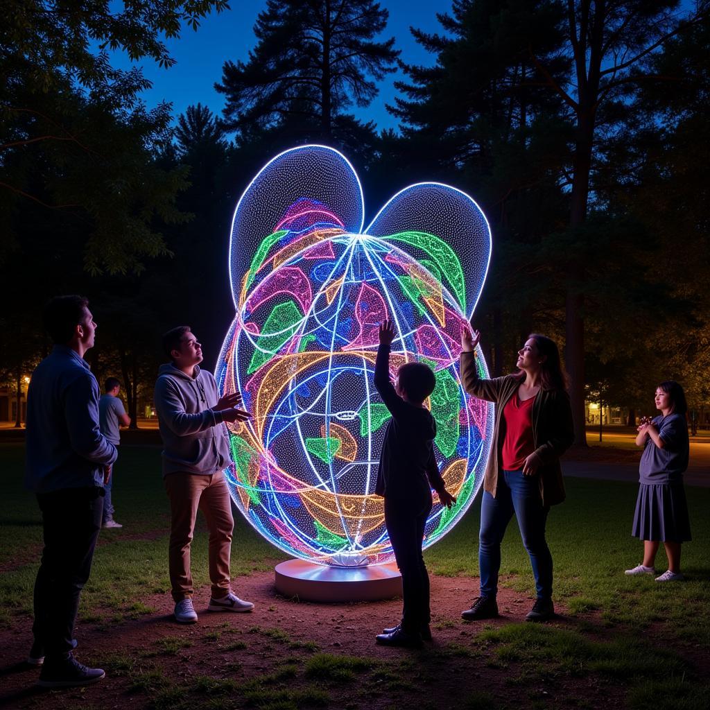 Interactive Sculpture at Fall Arts Blue Ridge