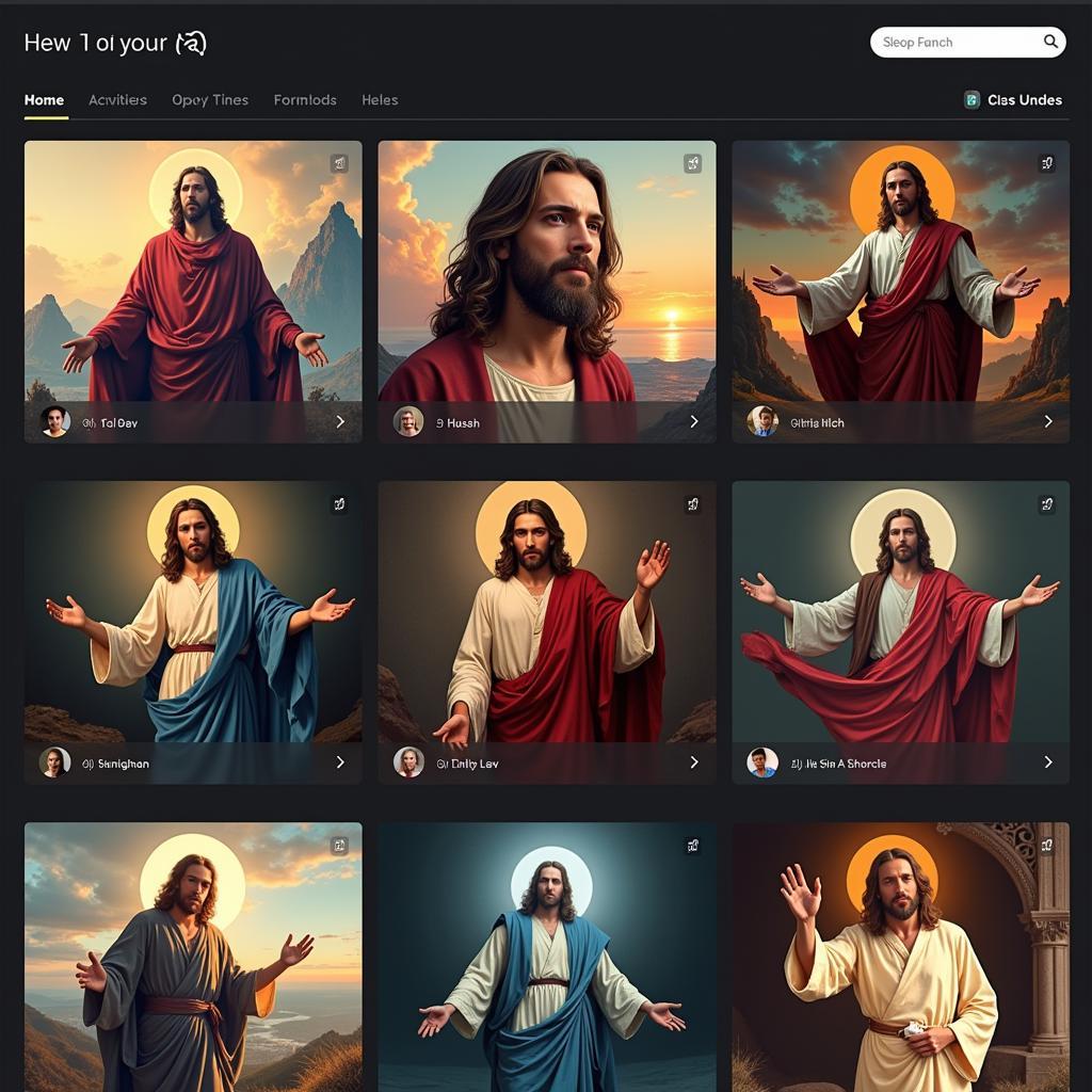 Searching for Art Jesus on Online Platforms