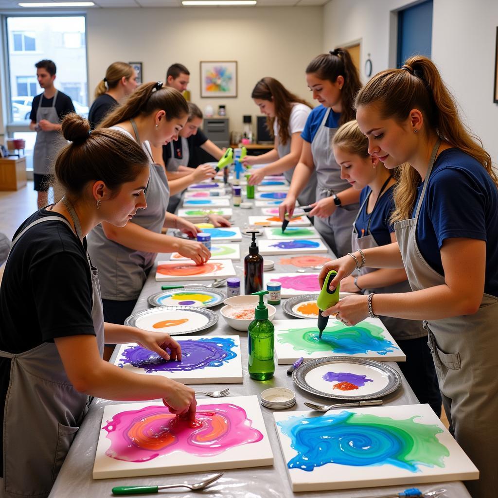 Fluid Art Workshop for Beginners in Chicago