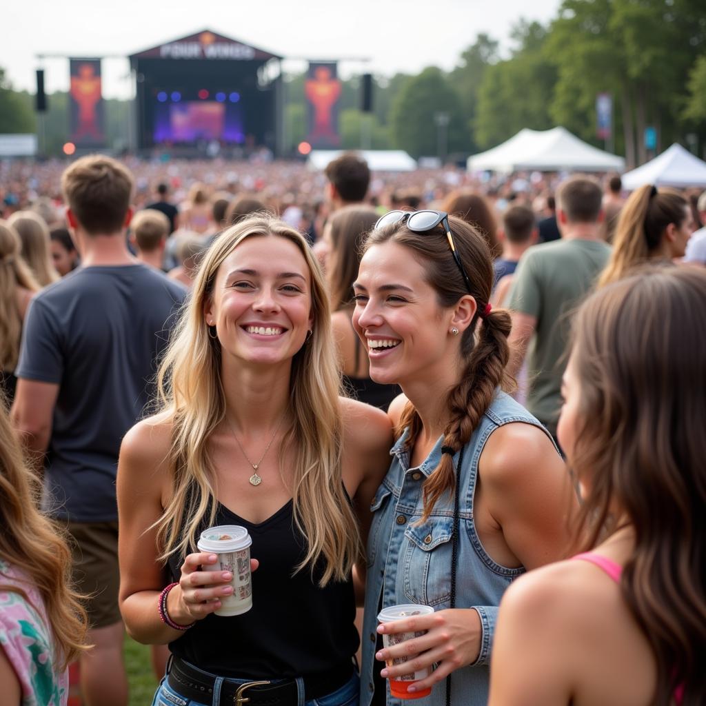 Festival Attendees Enjoying Four Winds