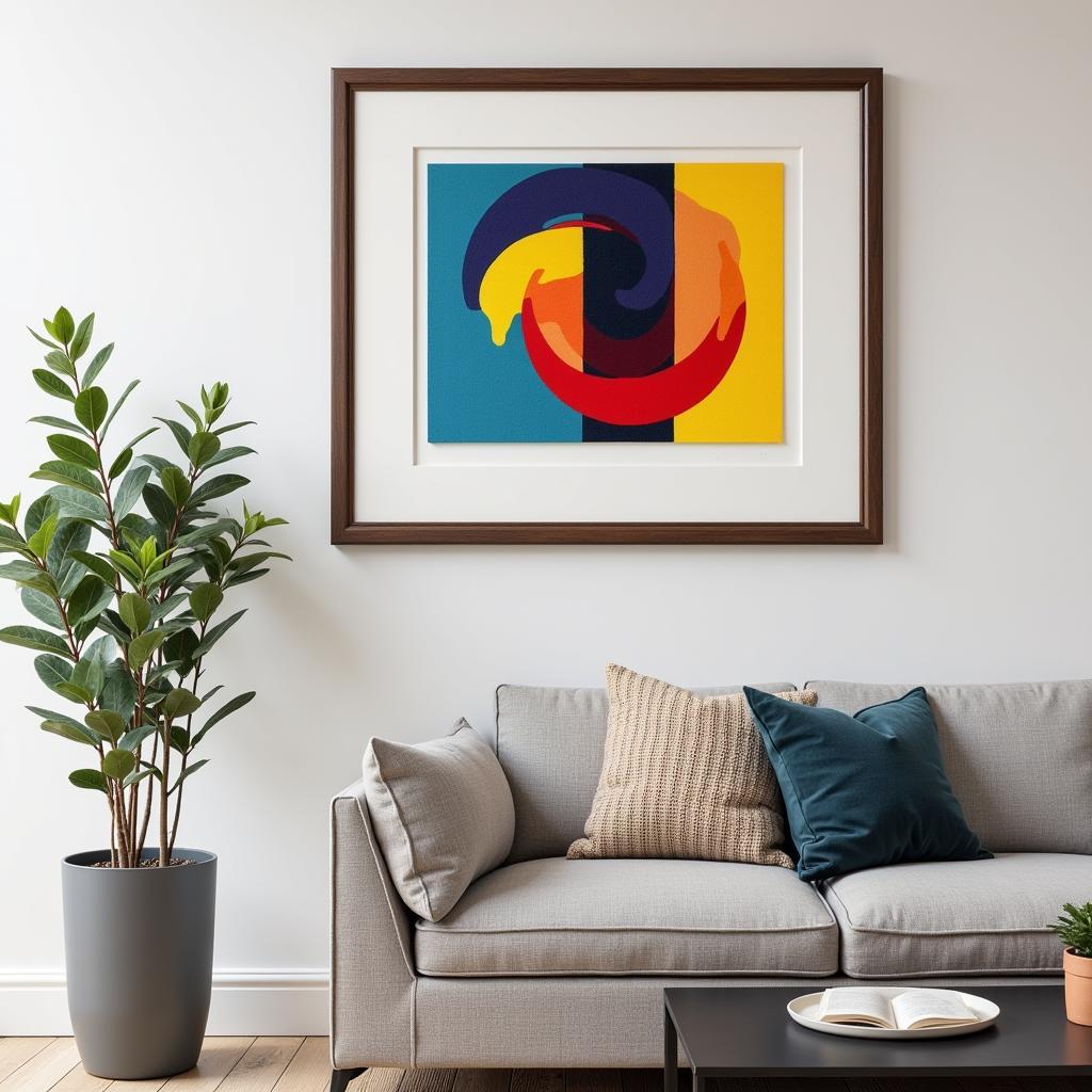 Framed Paint by Numbers Modern Art