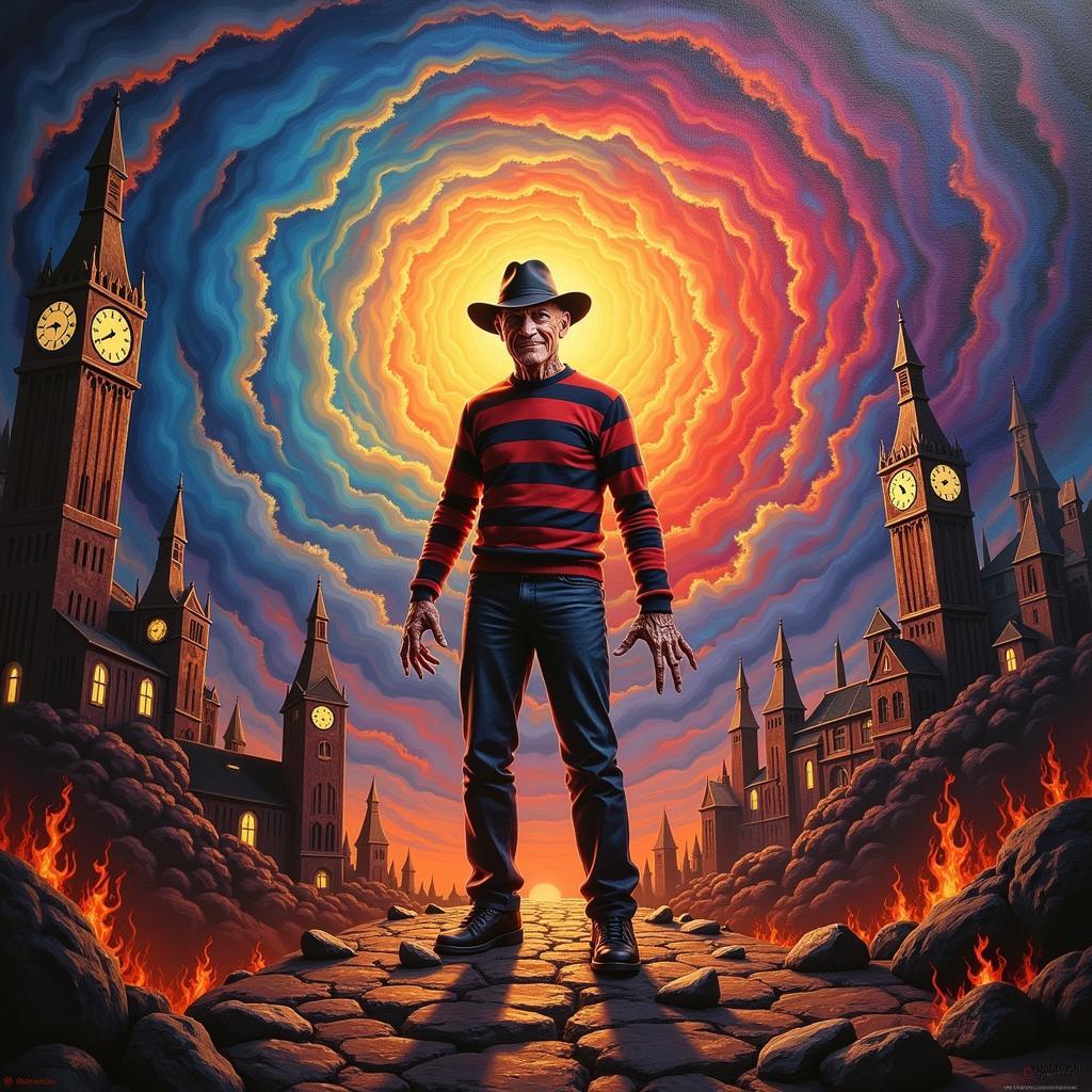 Freddy Krueger Dreamscape Painting