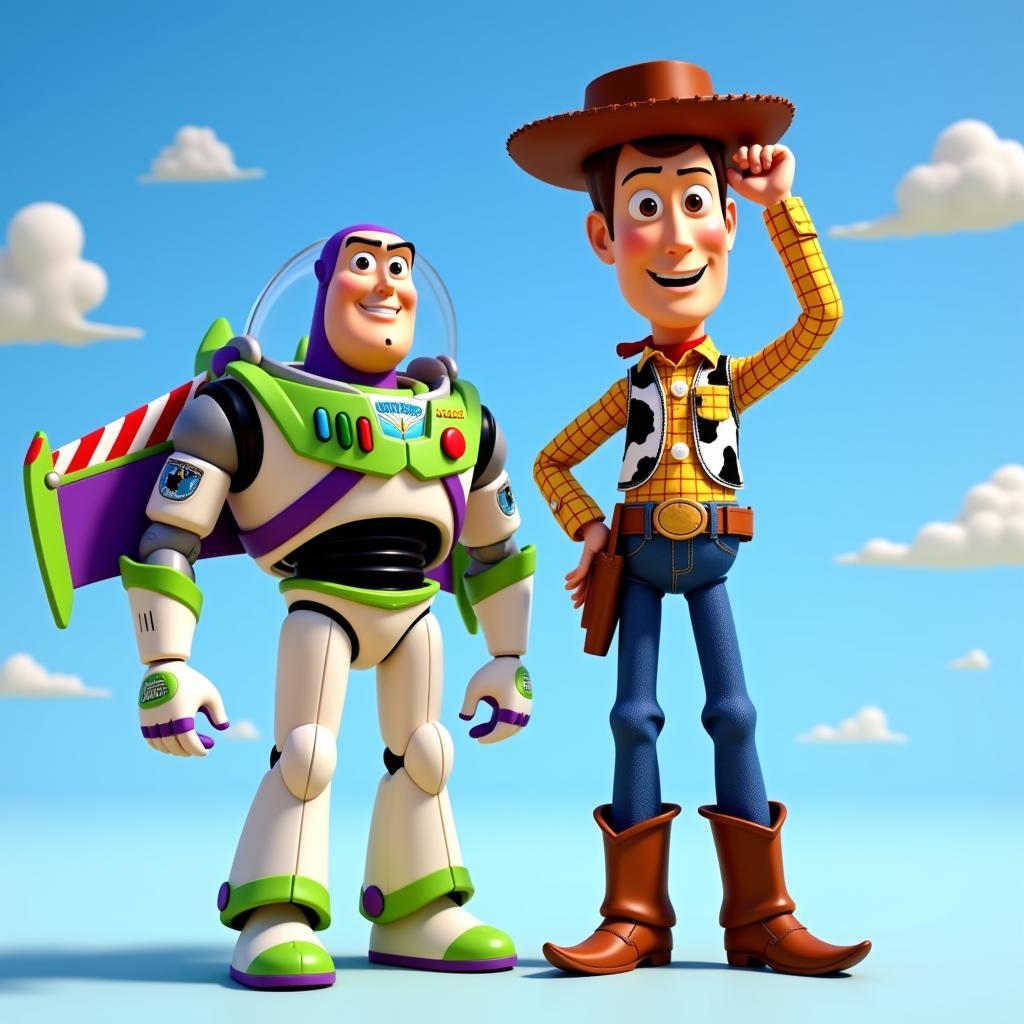 Free Clip Art Toy Story: Woody and Buzz Embark on an Adventure