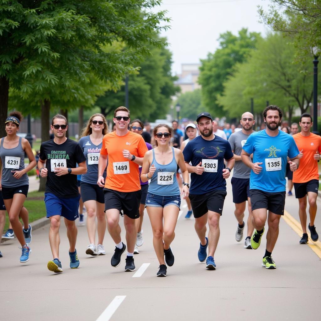 Participants enjoying the Frisco Arts Walk and Run