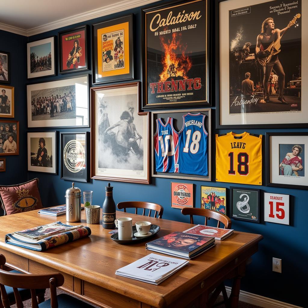 Gallery Wall Man Cave Decor Inspiration