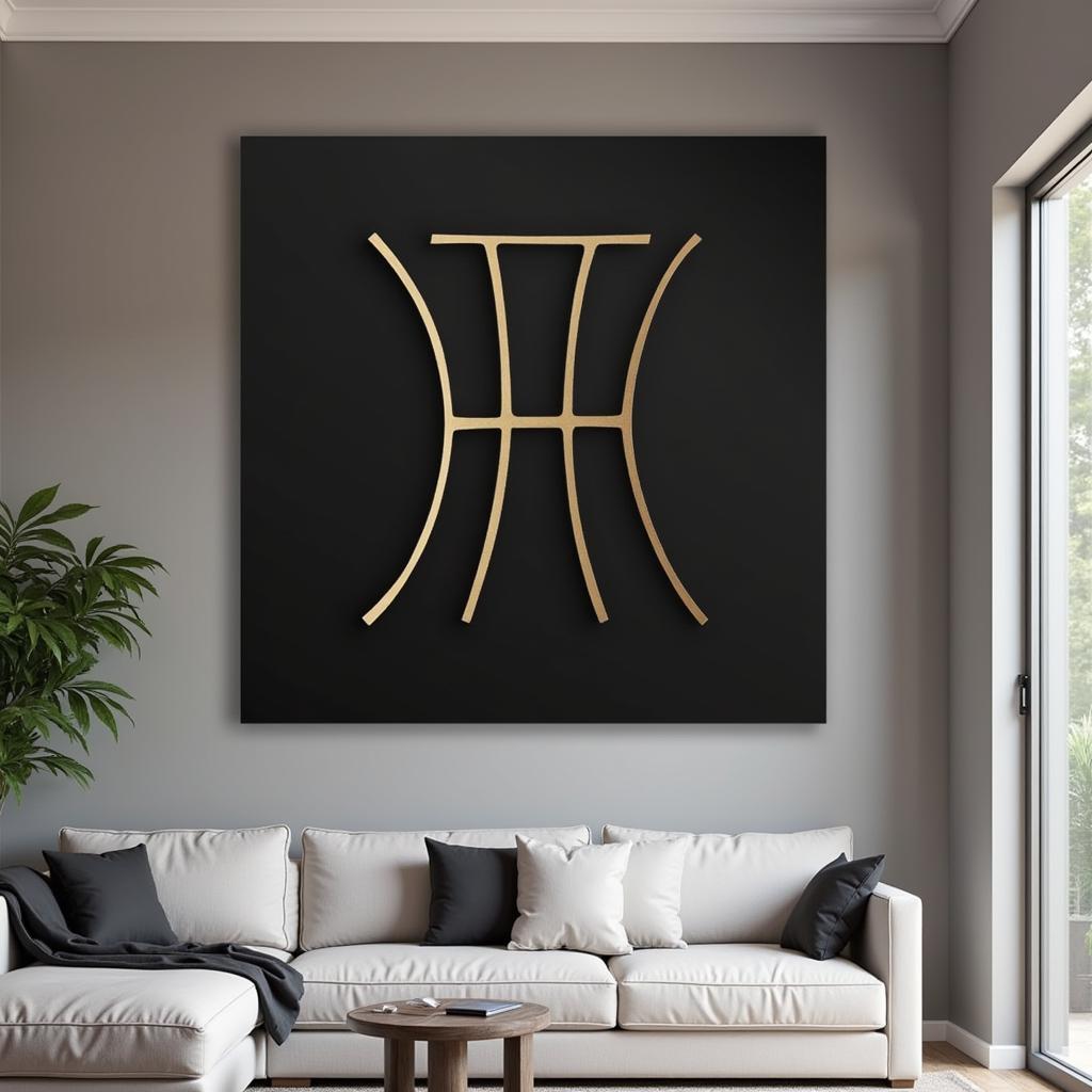 Modern Gemini Wall Art Design