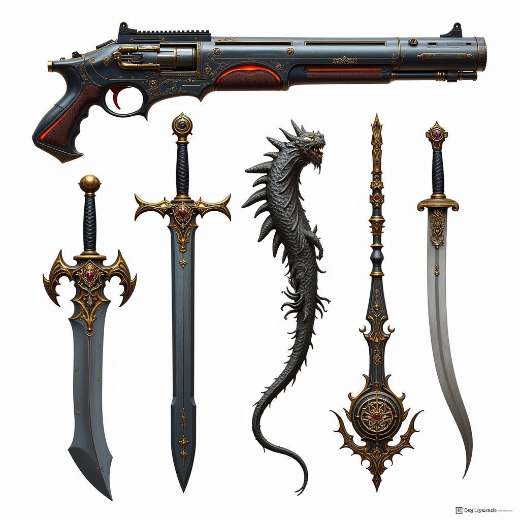 Generated Weapon Designs Examples