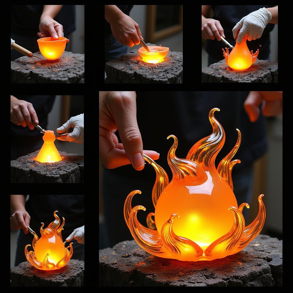 Glass Sculpture Creation Process