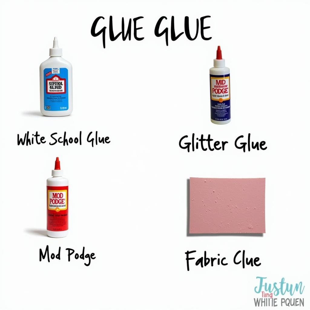 Different Glue Types for Glitter Art