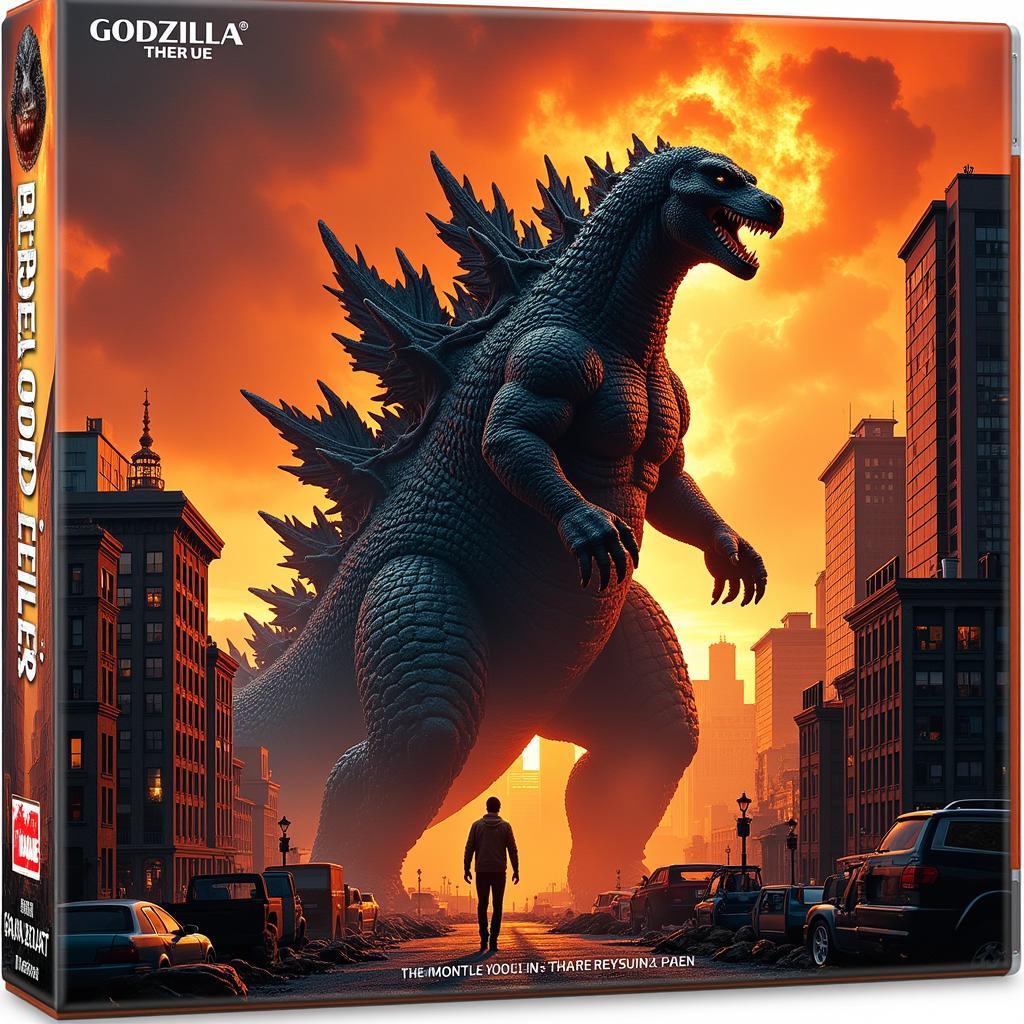 Godzilla 50th Anniversary Soundtrack Box 3 Cover Art: Fiery Destruction