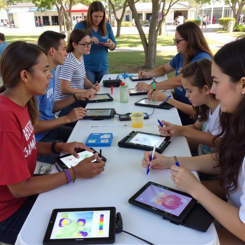 Artist Workshop at Gulf Breeze Arts Festival