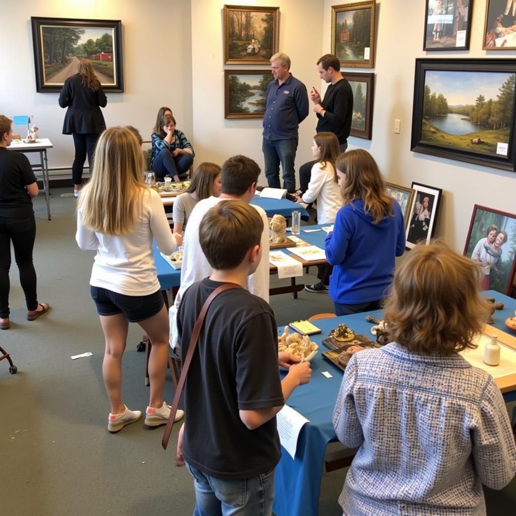 Hammondsport Art Show 2023: Visitors Enjoying the Art