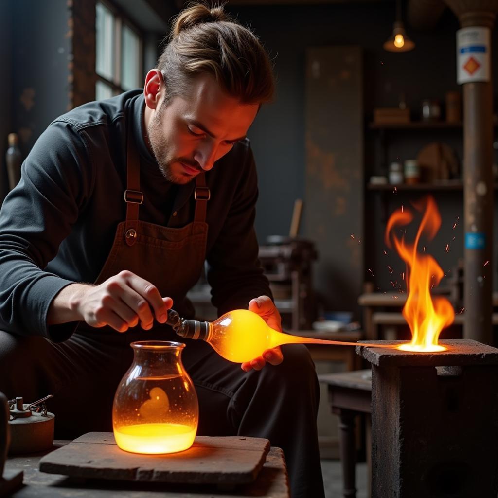 Harrie Art Glass Glassblowing Technique