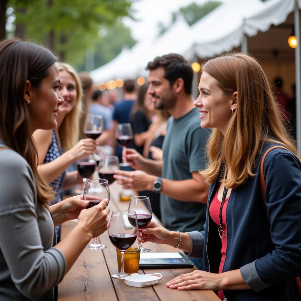 Wine Tasting at Hico Art and Wine Festival