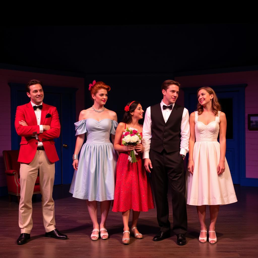 Hilliard Arts Council's The Prom production still featuring actors on stage