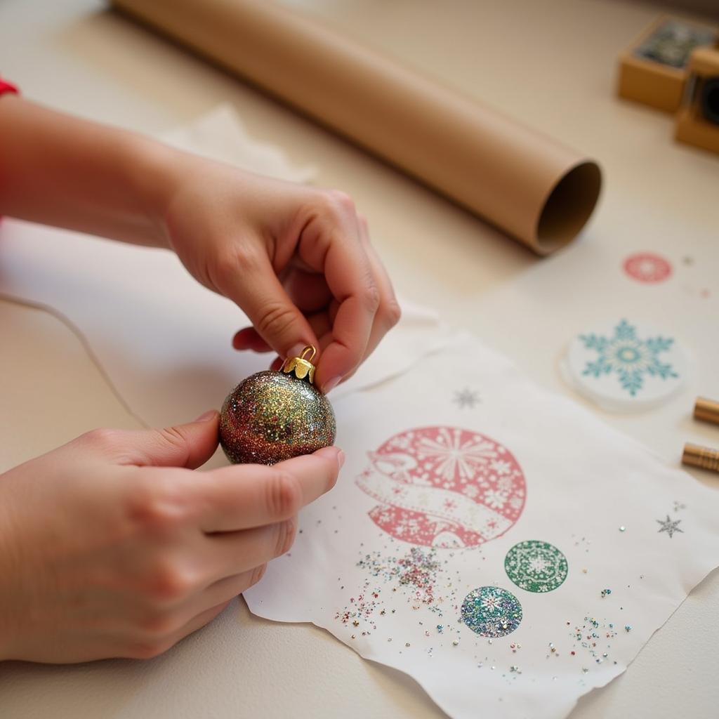 Crafting Festive Decorations and Gift Wrap