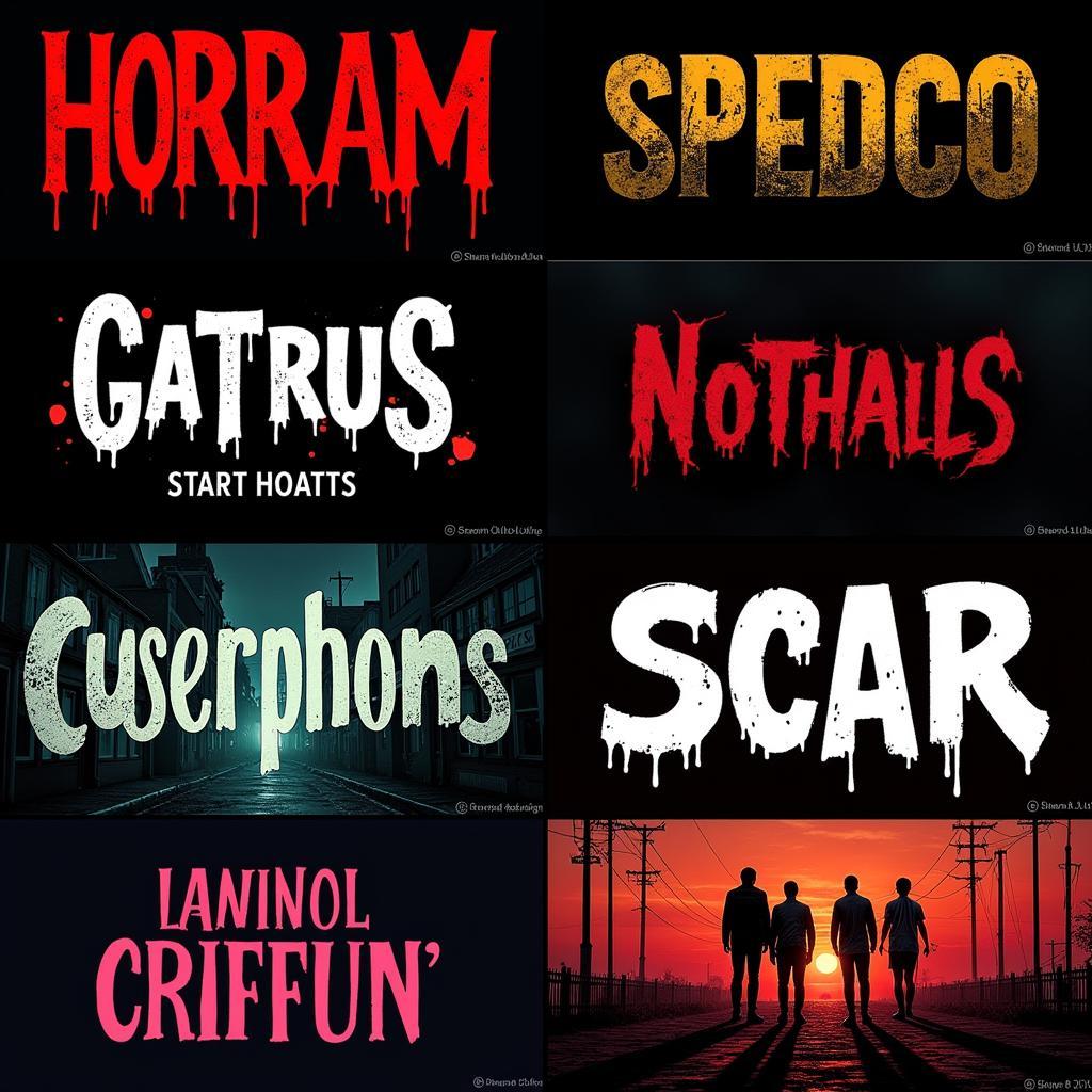 Horror Cover Art Typography and Color