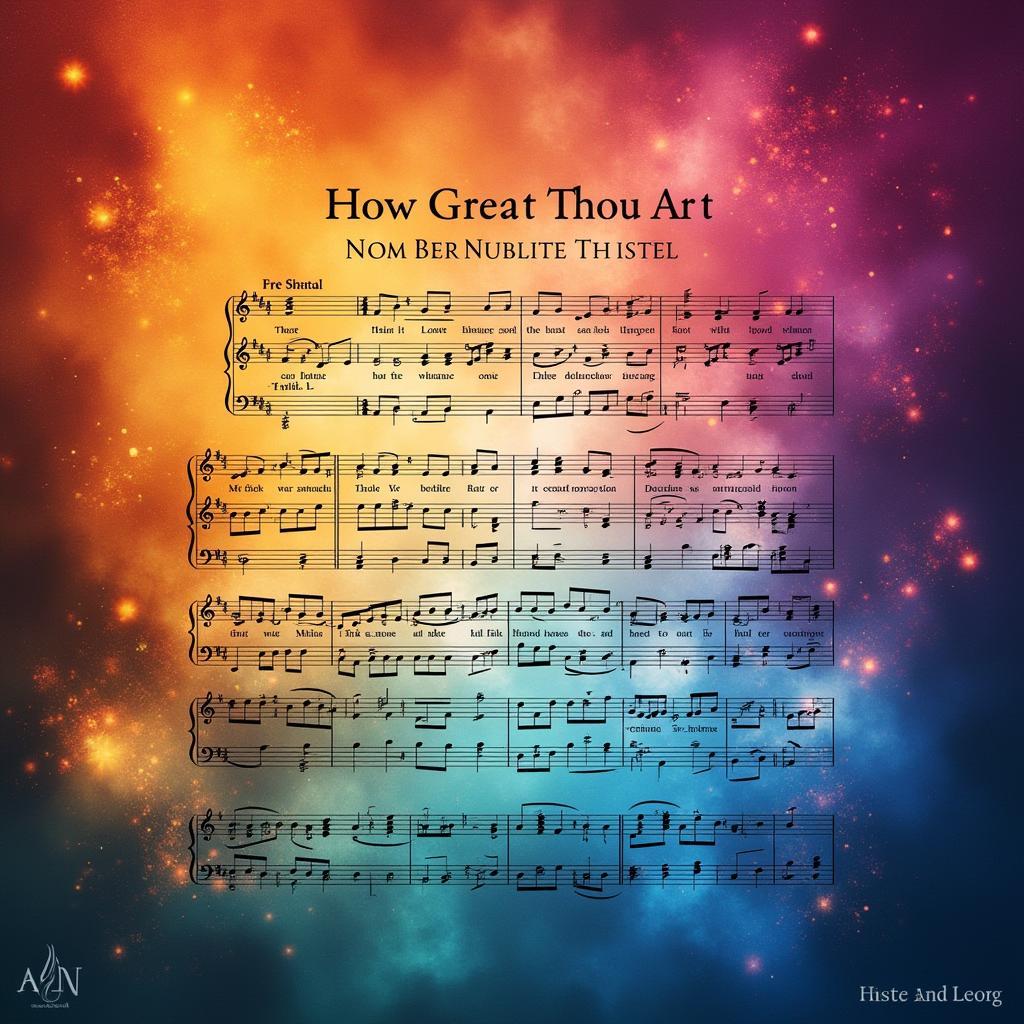 How Great Thou Art Sheet Music PDF for Digital Art Inspiration