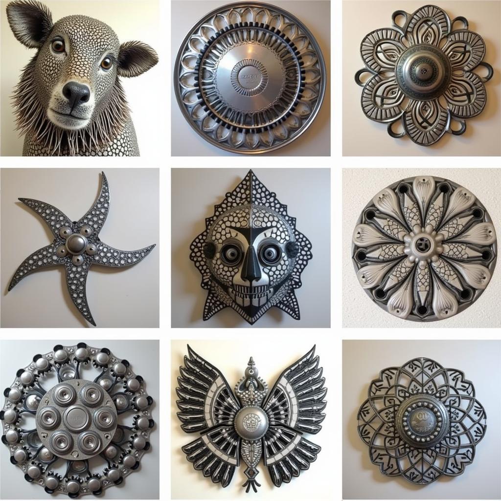 Inspiring Examples of Hubcap Art