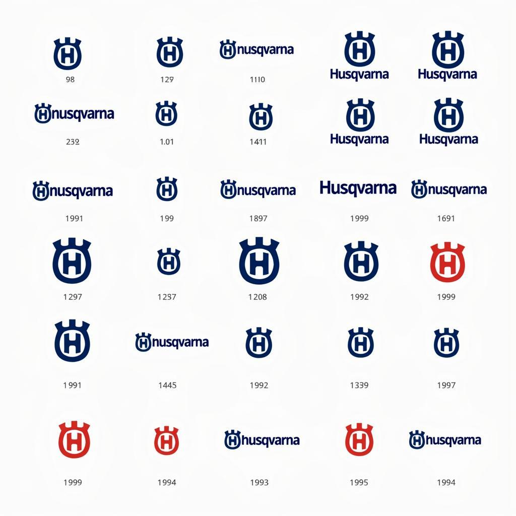 Evolution of the Husqvarna Logo