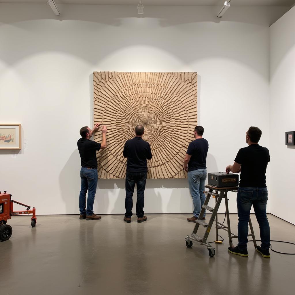 Installing Wall Art Sculptures