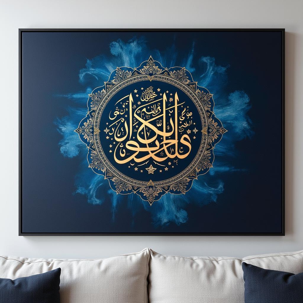 Islamic Calligraphy Canvas Wall Art