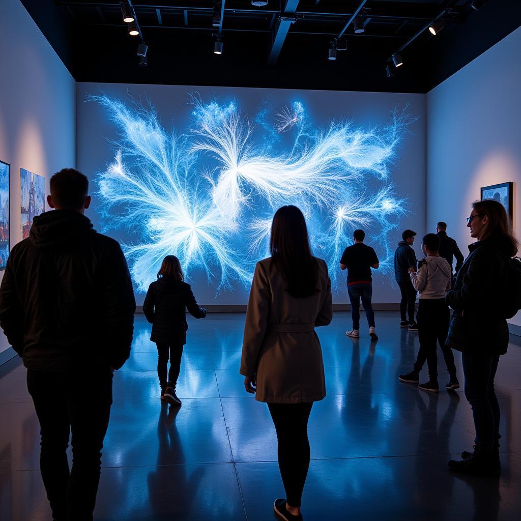 Interactive Digital Art Installation at the John C Doyle Art Gallery