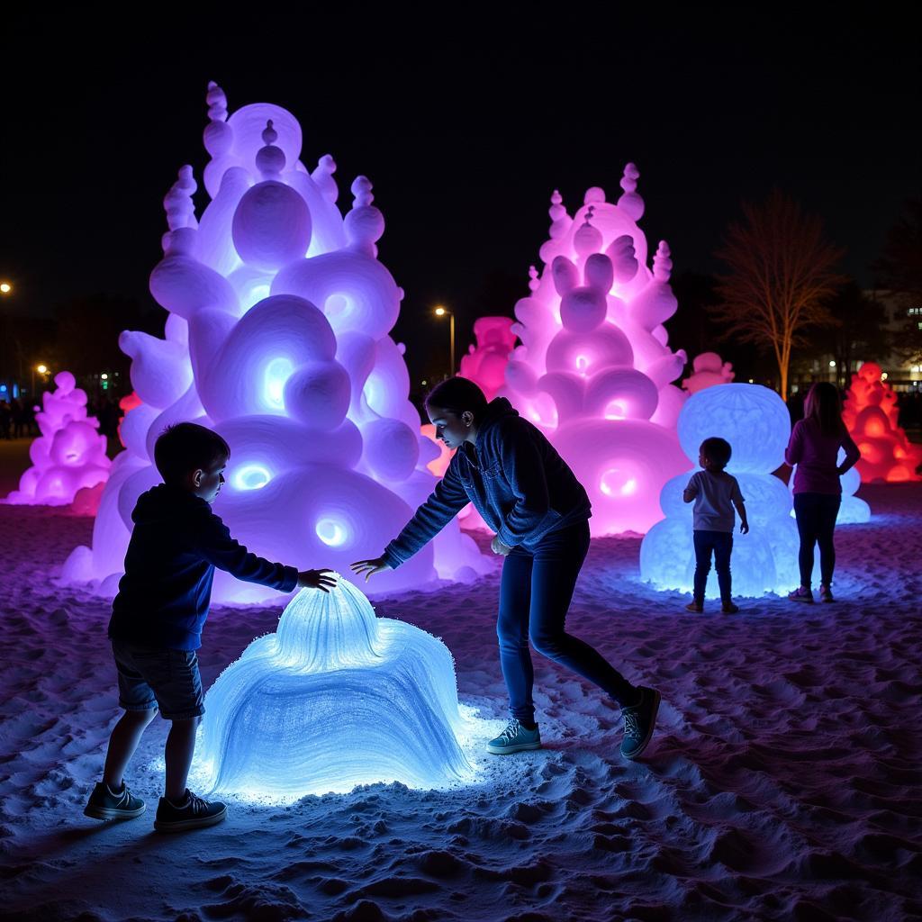 Interactive Sand Sculptures at Juno Beach Art Festival