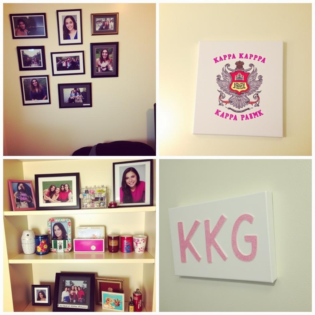 Stylish Kappa Kappa Gamma Dorm Room Wall Decor Ideas