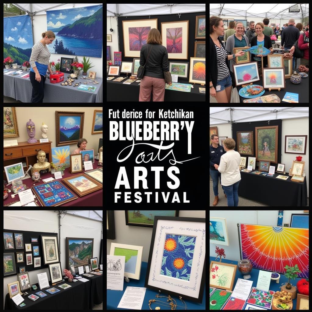 Art Display at the Ketchikan Blueberry Arts Festival