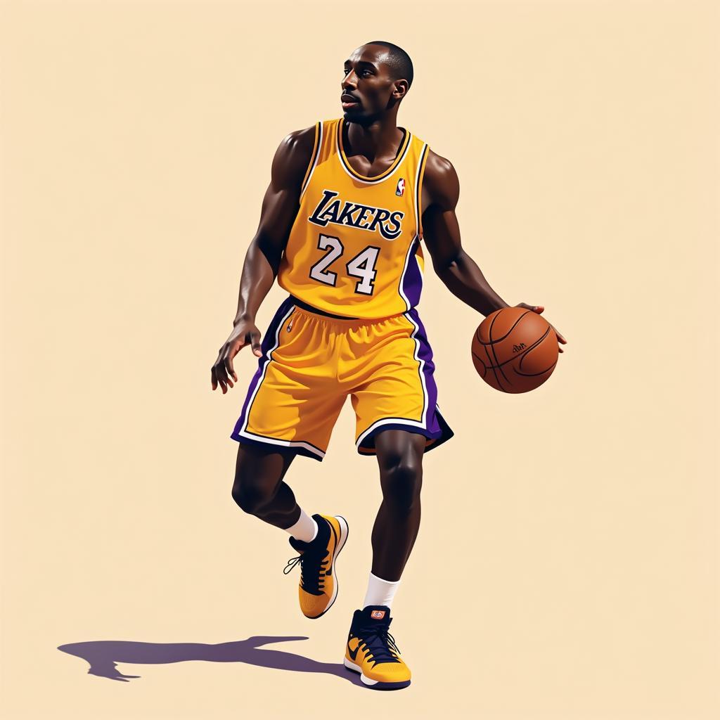 Kobe Bryant Minimalist Pop Art