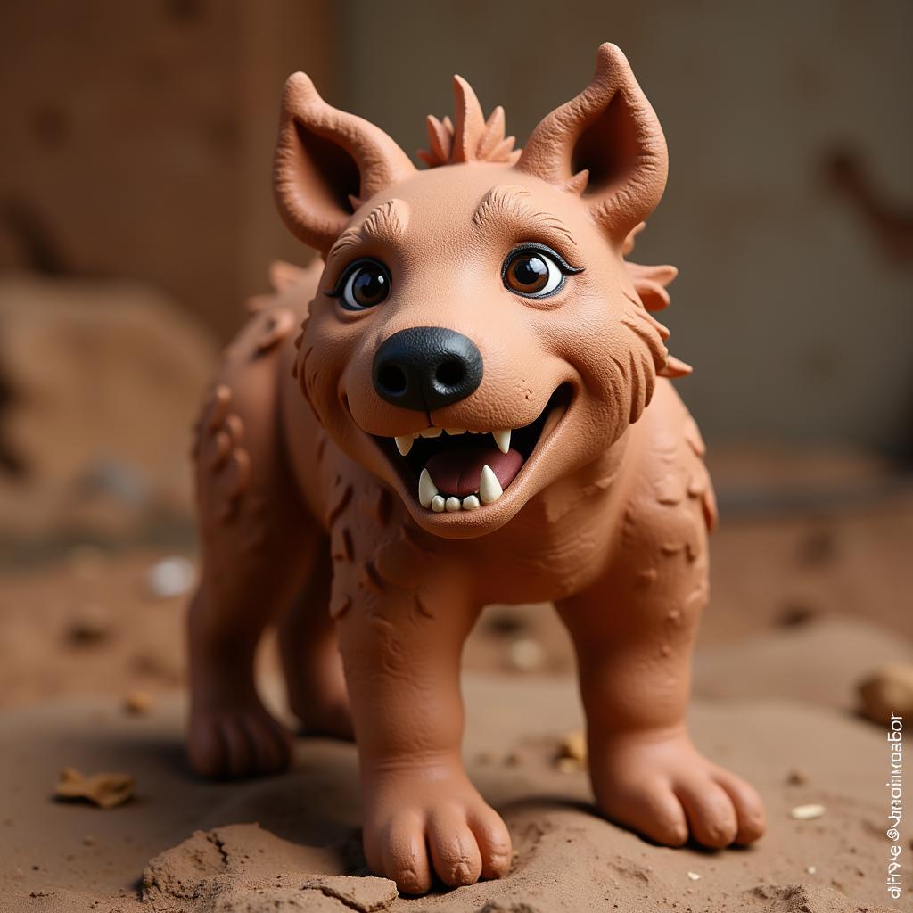 Kwonny Style Hyena Sculpture