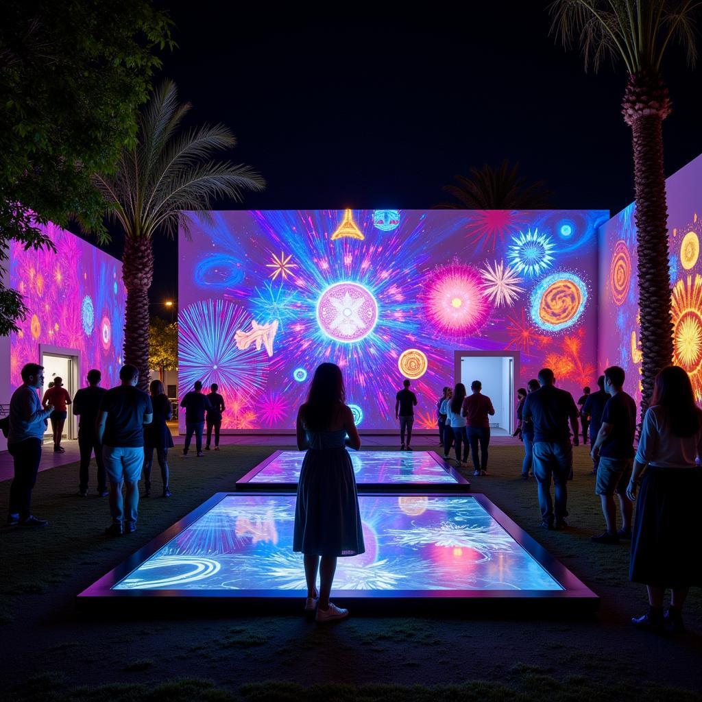 Digital Art Installation at La Jolla Art Walk