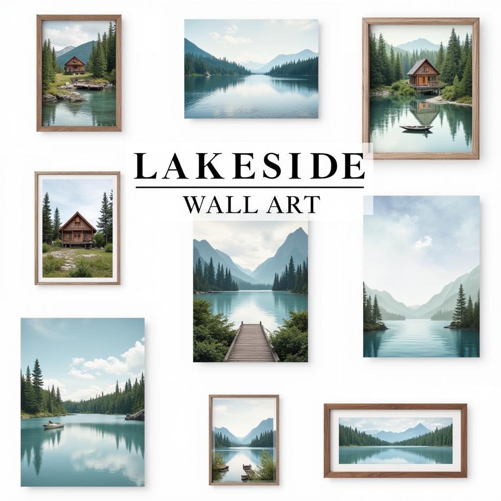 Lakeside Wall Art Styles: Rustic, Modern, and Abstract