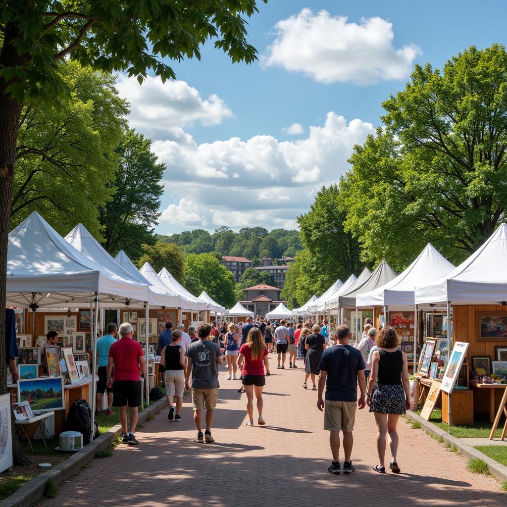 Lanesboro Art in the Park Scene