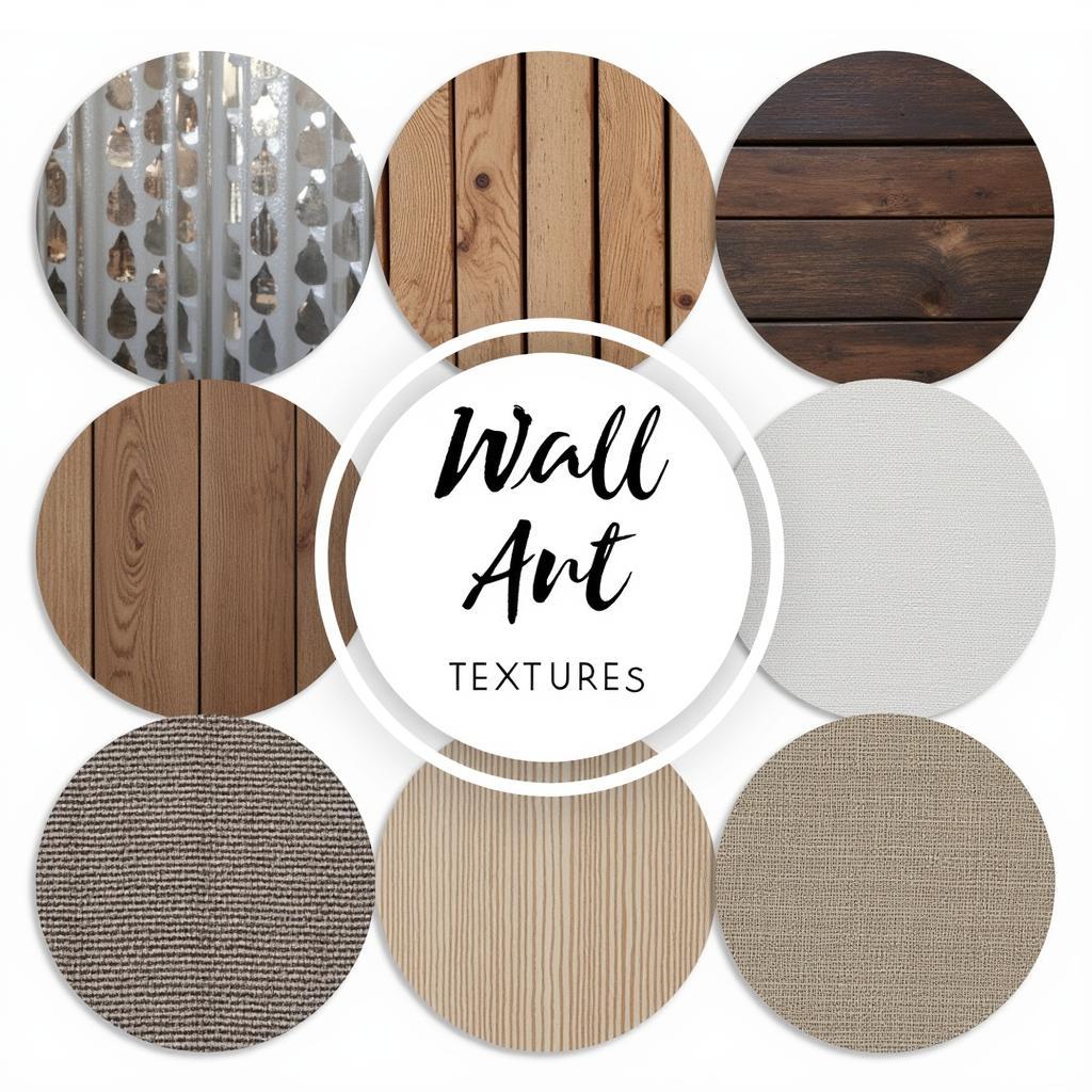 Exploring different materials and textures for large entryway wall art.