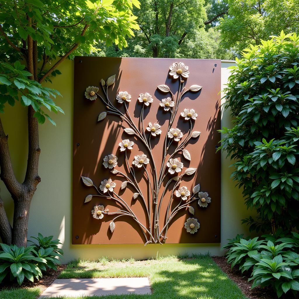 Large Metal Wall Art Garden Sculpture