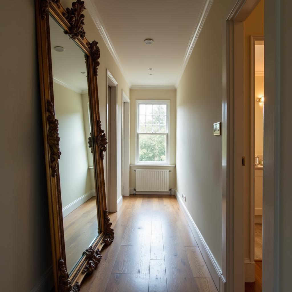 Large Mirror Art Hallway Transformation