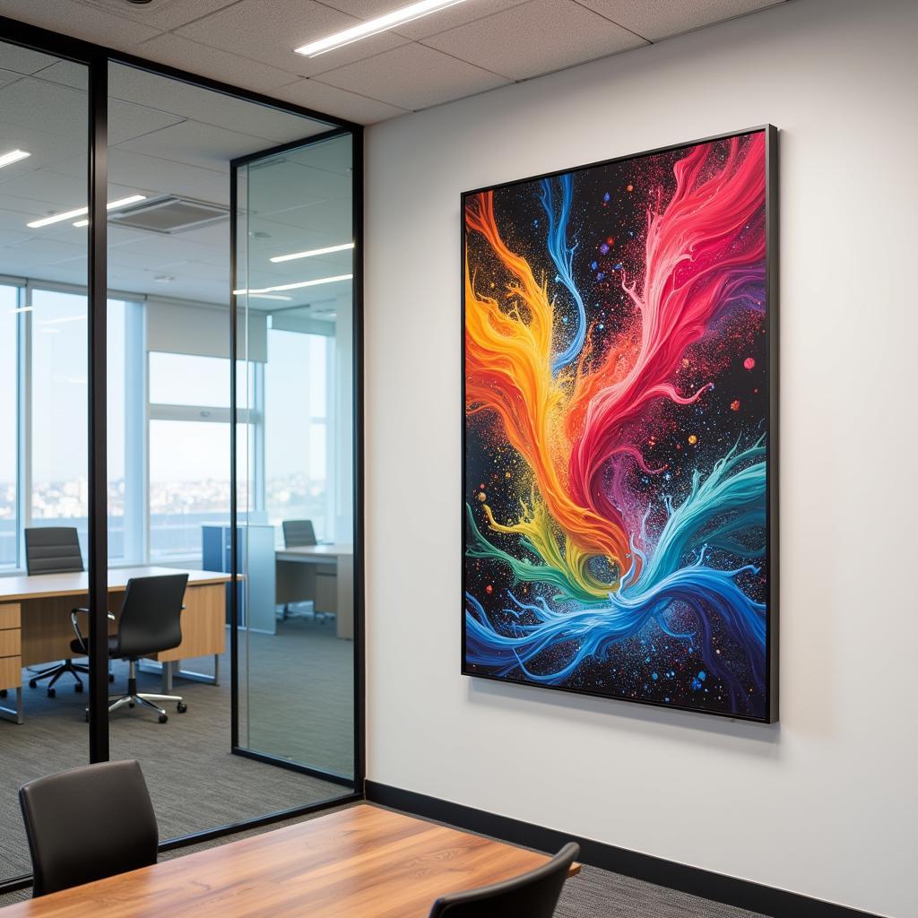 Large Scale Custom Acrylic Wall Art in a Commercial Space