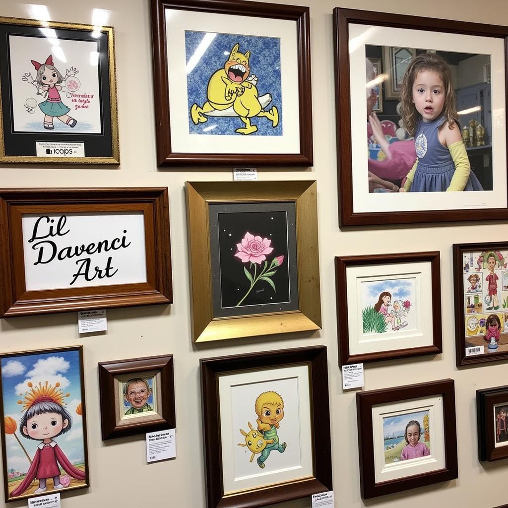 Lil Davinci Art Frames Display