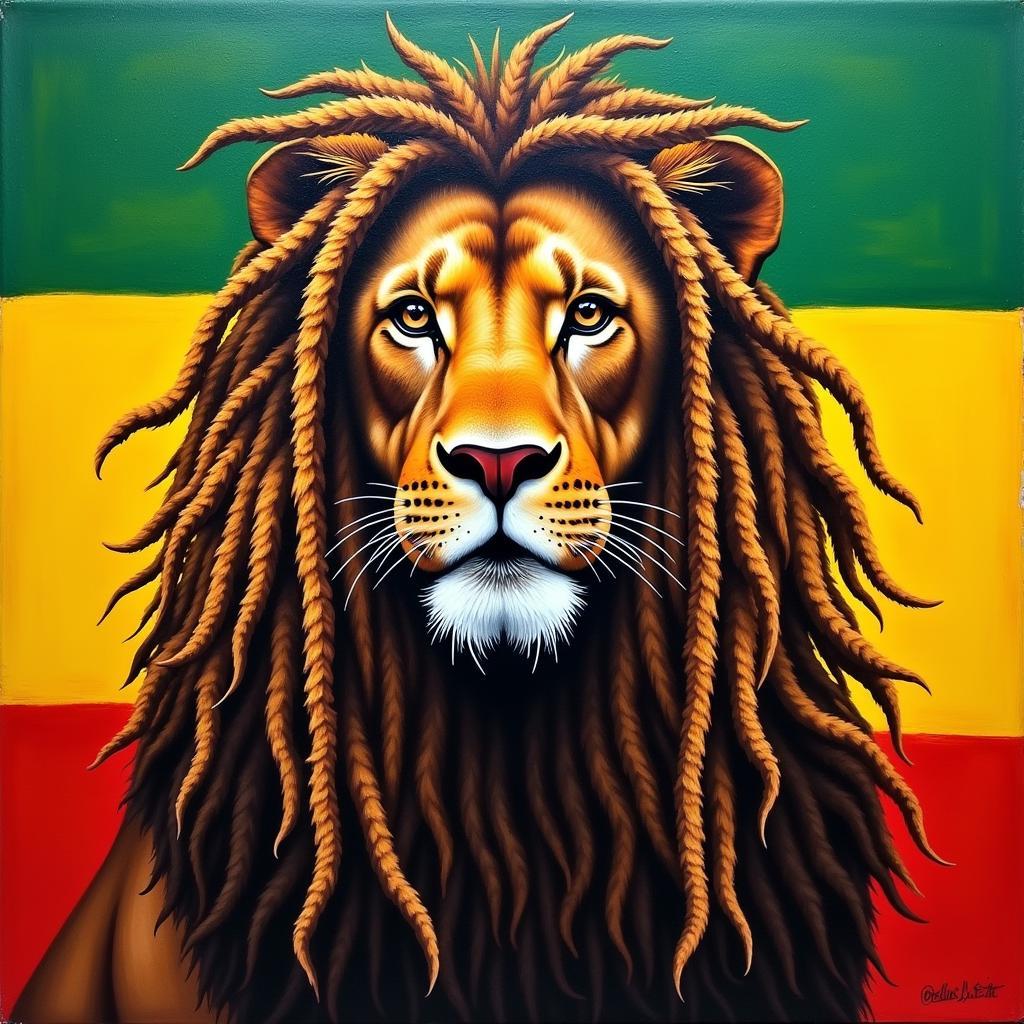 Rastafarian Depiction of the Lion of Judah