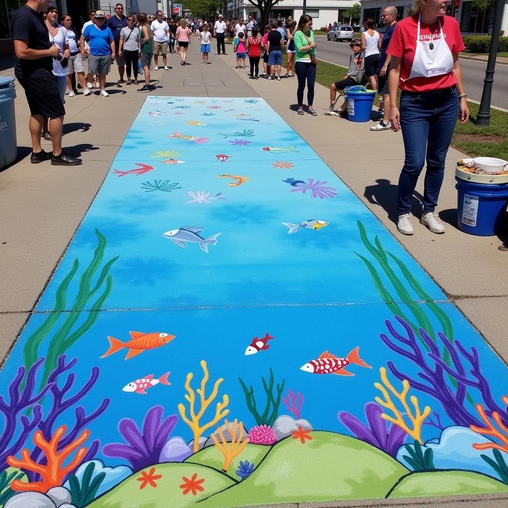 Littleton Chalk Art Festival Street Painting